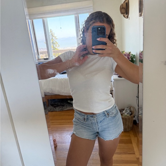 Levi's Light Blue Jean Shorts for Women - Picture 3 of 7